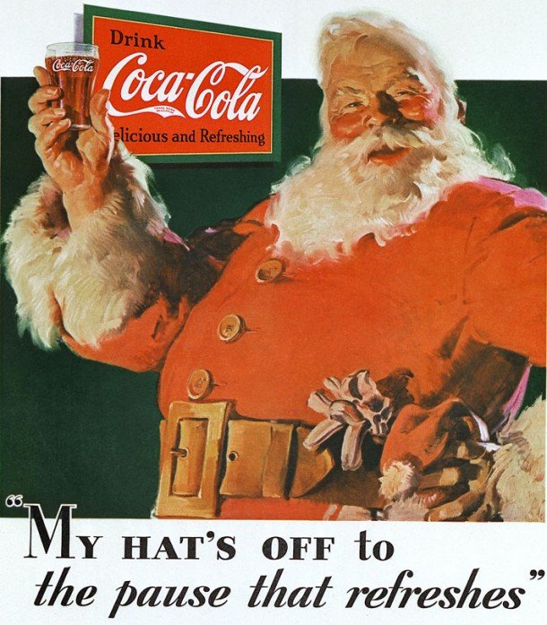 Coca-Cola reklama z wizerunkiem Św.Mikołaja